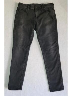 Adriano Goldschmied The Legging Ankle Super Skinny Black Denim Jeans Size 28R